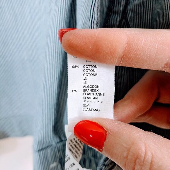 Gap Blue and White Striped Zip Up Hooded Size S - Picture 5 of 5